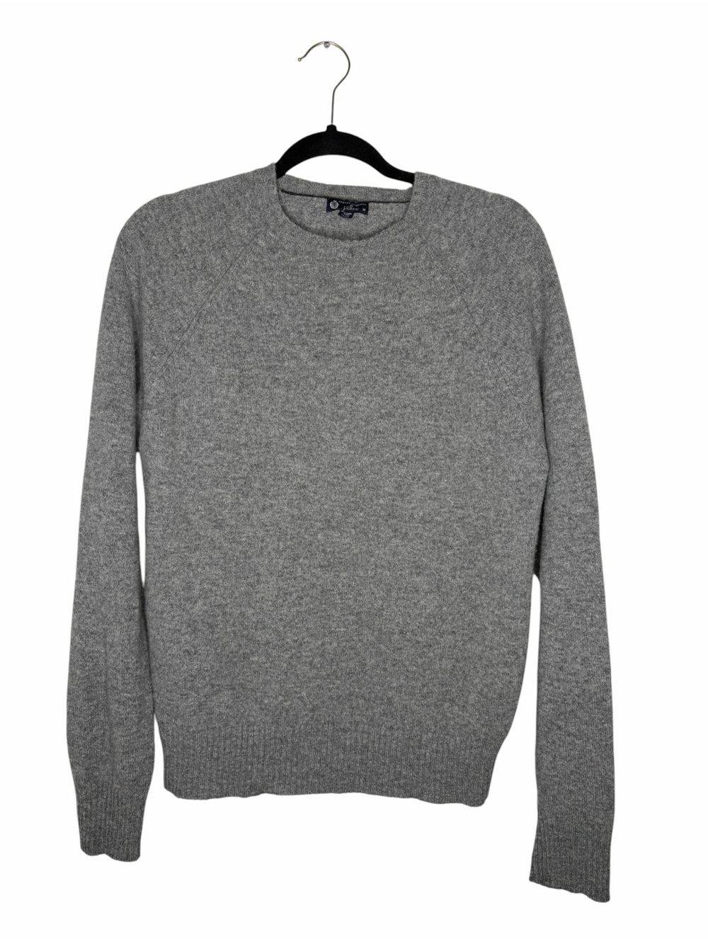 J. CREW / gray 100% lambswool classic crewneck pullover sweater / M
